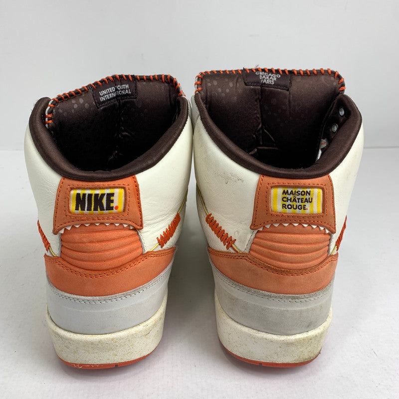 【中古品】【メンズ】 NIKE メゾンシャトールージュ×エアジョーダン2 MAISON CHATEAU ROUGE×AIR JORDAN 2 HIGH "UNITED YOUTH NATIONAL" スニーカー 靴 29.5cm 160-260507-io-01-fuz 万代Net店