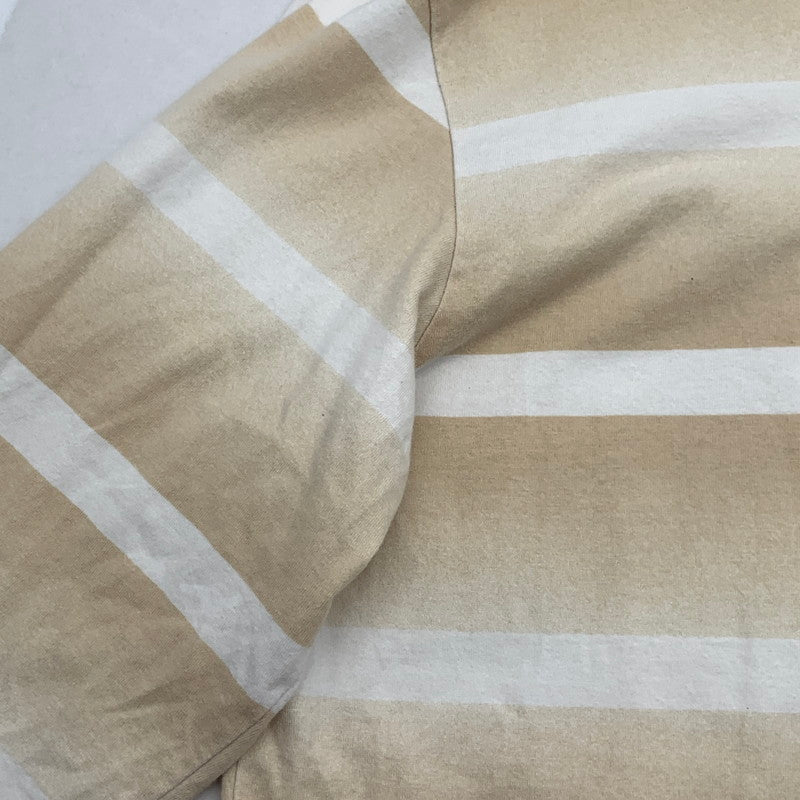 【中古品】【メンズ】 FADE STRIPE L/S TOPS 長袖Tシャツ カットソー ブランド 古着 149-260506-gm-31-fuz サイズ：S カラー：ベージュ ホワイト 万代Net店