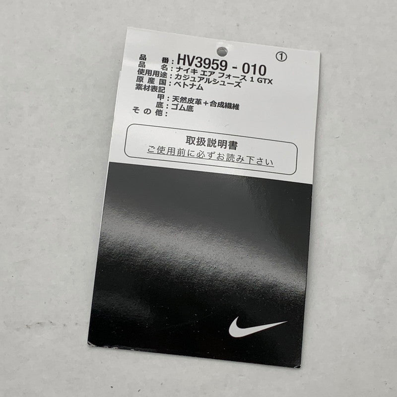 【中古品】【メンズ】 NIKE ナイキ HV3959-010 AIR FORCE 1 LOW GORE-TEX ”BLACK/CARGO KHAKI" エアフォース 1 ロー ゴアテックス スニーカー 160-260502-gm-11-fuz サイズ：28.5cm カラー：ブラック 万代Net店