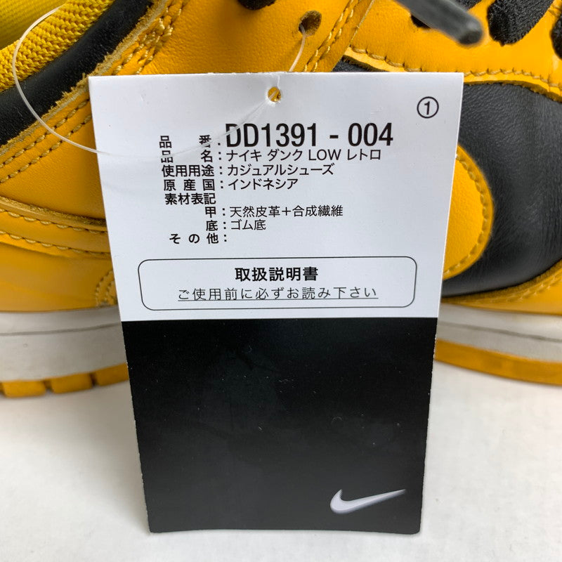 【中古品】【メンズ】 NIKE ナイキ DD1391-004 DUNK LOE RETRO ダンク ロー レトロ "CHAMPIONSHIP GOLDENROD" スニーカー 靴 カラー イエロー/ブラック サイズ29cm 160-260507-io-07-fuz 万代Net店