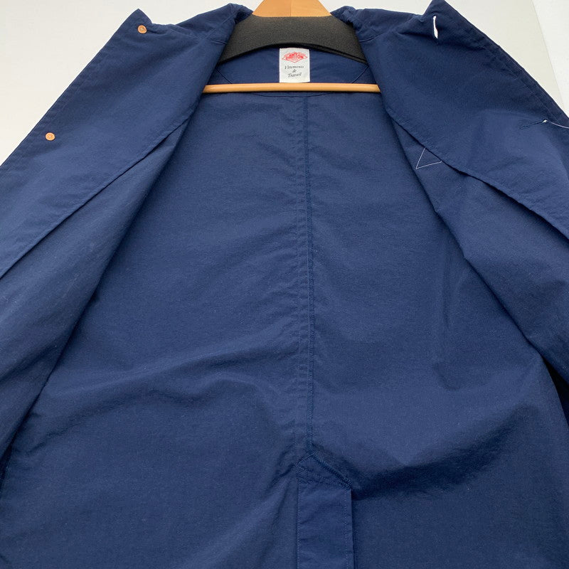 【中古品】【メンズ】 DANTON ダントン ナイロンジャケット コート アウター ブランド 古着 140-260509-gm-39-fuz サイズ：38 カラー：ネイビー 万代Net店