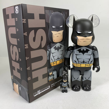 【中古品】 完備品 BE@RBRICK ベアブリック バットマン BLACK Ver. 100% & 400% キズ汚れあり　箱傷みあり 055-260514-io-06-fuzh 万代Net店