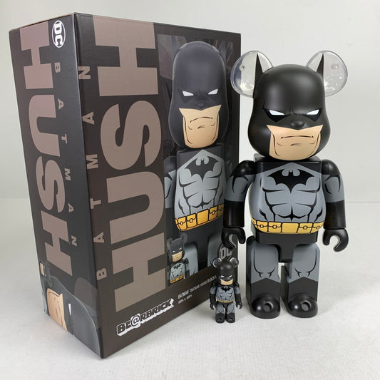 【中古品】 完備品 BE@RBRICK ベアブリック バットマン BLACK Ver. 100% & 400% キズ汚れあり　箱傷みあり 055-260514-io-06-fuzh 万代Net店