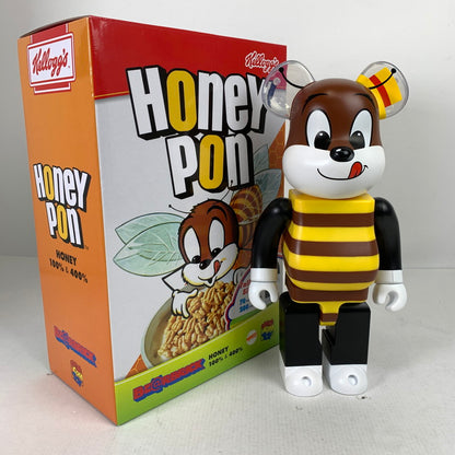 【中古品】 現状渡し BE@RBRICK HONEY ベアブリック ハニー 100％ & 400％ 100%欠品・ブリスター欠品 箱日焼け傷みあり キズ汚れあり 038-260514-io-01-fuzh 万代Net店