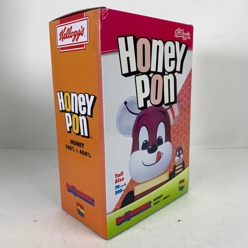【中古品】 現状渡し BE@RBRICK HONEY ベアブリック ハニー 100％ & 400％ 100%欠品・ブリスター欠品 箱日焼け傷みあり キズ汚れあり 038-260514-io-01-fuzh 万代Net店