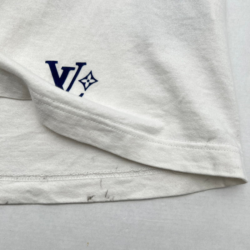 【中古品】【メンズ】 LOUIS VUITTON ルイ・ヴィトン RM251M NPG HSY83W 25SS GRAPHIC COTTON T-SHIRT 半袖Tシャツ カットソー ブランド 古着 141-260505-mh-04-fuz サイズ：L カラー：ホワイト 万代Net店