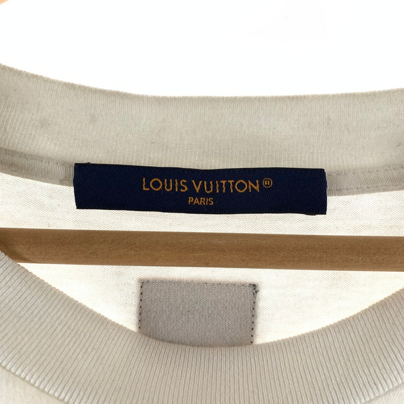 【中古品】【メンズ】 LOUIS VUITTON ルイ・ヴィトン RM251M NPG HSY83W 25SS GRAPHIC COTTON T-SHIRT 半袖Tシャツ カットソー ブランド 古着 141-260505-mh-04-fuz サイズ：L カラー：ホワイト 万代Net店