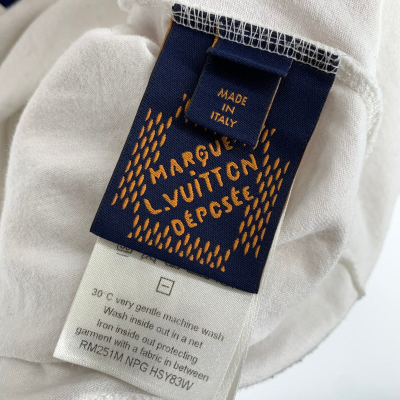 【中古品】【メンズ】 LOUIS VUITTON ルイ・ヴィトン RM251M NPG HSY83W 25SS GRAPHIC COTTON T-SHIRT 半袖Tシャツ カットソー ブランド 古着 141-260505-mh-04-fuz サイズ：L カラー：ホワイト 万代Net店