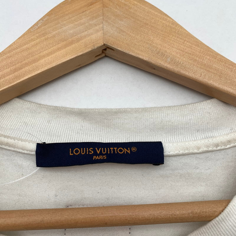 【中古品】【メンズ】 LOUIS VUITTON ルイ・ヴィトン RM251M NPG HSY83W 25SS GRAPHIC COTTON T-SHIRT 半袖Tシャツ カットソー ブランド 古着 141-260505-mh-04-fuz サイズ：L カラー：ホワイト 万代Net店