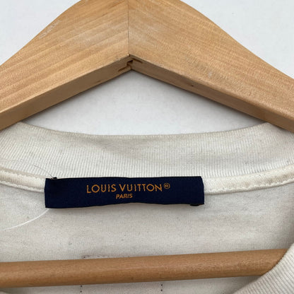 【中古品】【メンズ】 LOUIS VUITTON ルイ・ヴィトン RM251M NPG HSY83W 25SS GRAPHIC COTTON T-SHIRT 半袖Tシャツ カットソー ブランド 古着 141-260505-mh-04-fuz サイズ：L カラー：ホワイト 万代Net店