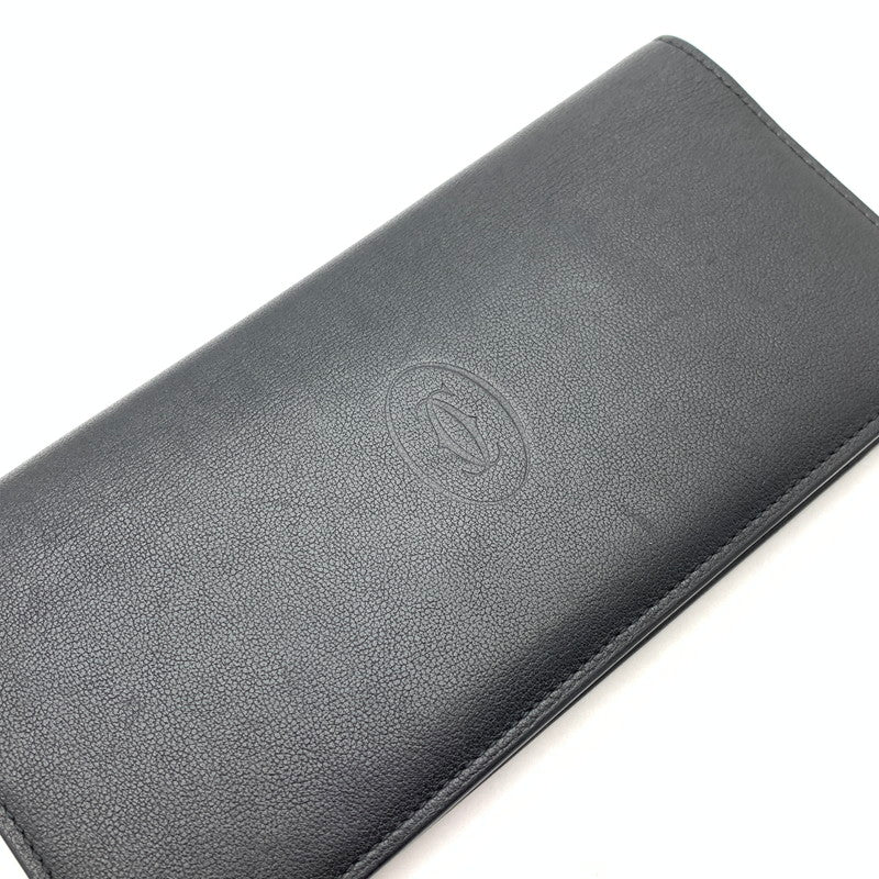 【中古品】【メンズ】 Cartier カルティエ CRL3001361 マスト ドゥ カルティエ インターナショナル ウォレット 長財布 札入れ ブランド ウォレット 181-260505-gm-37-fuz カラー：ブラック 万代Net店