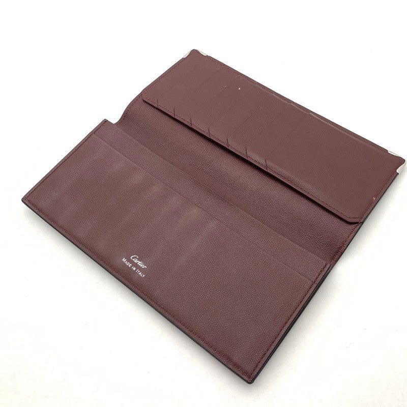 【中古品】【メンズ】 Cartier カルティエ CRL3001361 マスト ドゥ カルティエ インターナショナル ウォレット 長財布 札入れ ブランド ウォレット 181-260505-gm-37-fuz カラー：ブラック 万代Net店