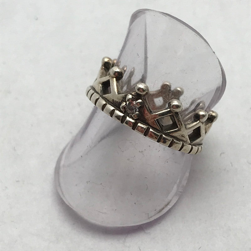 【中古品】【レディース】 シルバーリング SILVER 925 7号 クラウン アクセサリー 指輪 リング アクセ ※使用感あり 193-260804-IO-06-fuzh 万代Net店