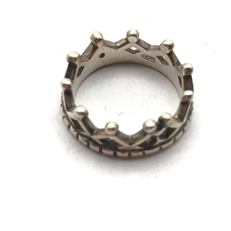 【中古品】【レディース】 シルバーリング SILVER 925 7号 クラウン アクセサリー 指輪 リング アクセ ※使用感あり 193-260804-IO-06-fuzh 万代Net店