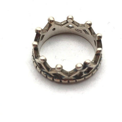 【中古品】【レディース】 シルバーリング SILVER 925 7号 クラウン アクセサリー 指輪 リング アクセ ※使用感あり 193-260804-IO-06-fuzh 万代Net店