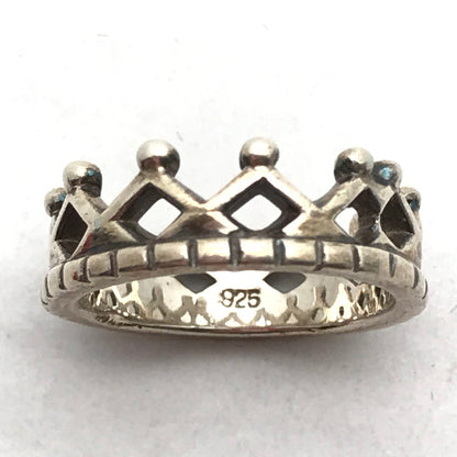 【中古品】【レディース】 シルバーリング SILVER 925 7号 クラウン アクセサリー 指輪 リング アクセ ※使用感あり 193-260804-IO-06-fuzh 万代Net店