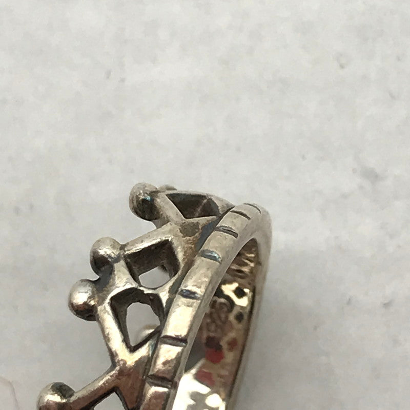 【中古品】【レディース】 シルバーリング SILVER 925 7号 クラウン アクセサリー 指輪 リング アクセ ※使用感あり 193-260804-IO-06-fuzh 万代Net店
