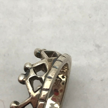 【中古品】【レディース】 シルバーリング SILVER 925 7号 クラウン アクセサリー 指輪 リング アクセ ※使用感あり 193-260804-IO-06-fuzh 万代Net店