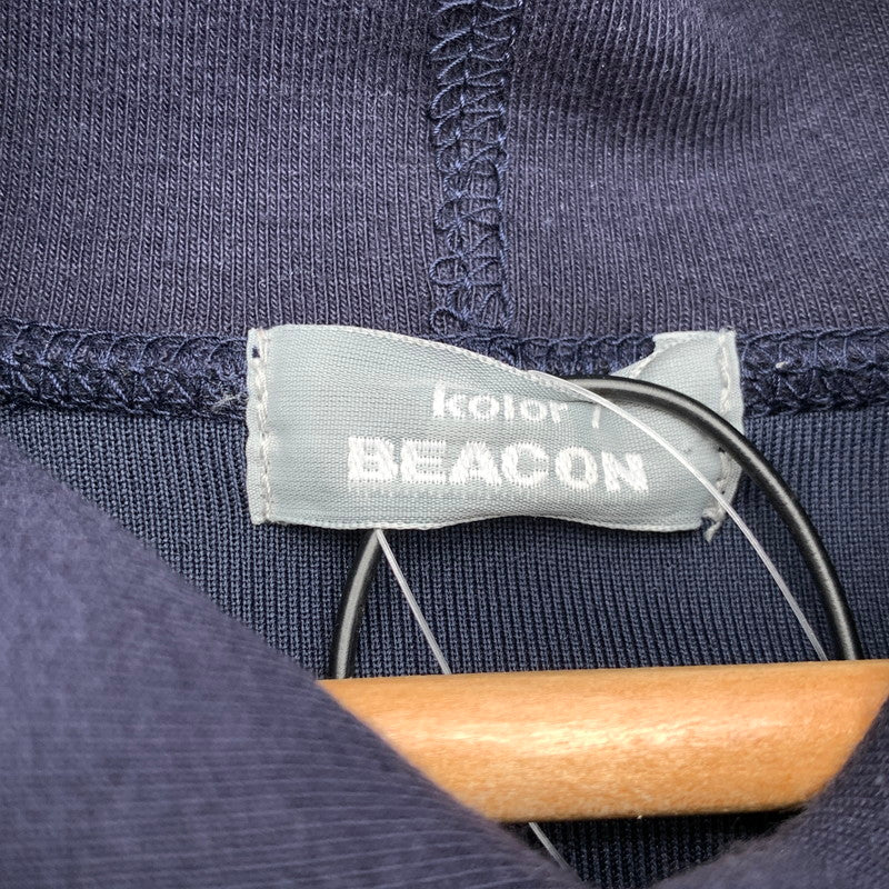 【中古品】【メンズ】 KOLOR BEACON カラービーコン PULLOVER PARKER パーカー フーディー ブランド 古着 140-260505-gm-32-fuz サイズ：3 カラー：ネイビー 万代Net店
