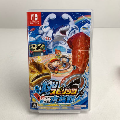 【中古美品】 Nintendo Switch ニンテンドー スイッチ ソフト 専用サオコン 釣りスピリッツ 釣って遊べる水族館 260515-mh-06-fuz 万代Net店
