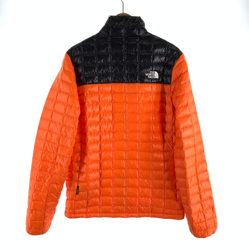 【中古品】【メンズ】 THE NORTH FACE ザ・ノースフェイス THERMOBALL ECO JACKET 中綿ジャケット アウター ブルゾン ブランド 古着 144-260505-gm-30-fuz サイズ：S カラー：オレンジ ブラック 万代Net店