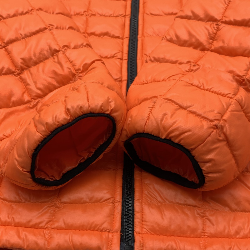 【中古品】【メンズ】 THE NORTH FACE ザ・ノースフェイス THERMOBALL ECO JACKET 中綿ジャケット アウター ブルゾン ブランド 古着 144-260505-gm-30-fuz サイズ：S カラー：オレンジ ブラック 万代Net店