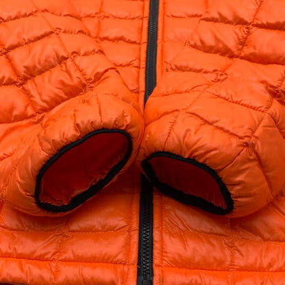 【中古品】【メンズ】 THE NORTH FACE ザ・ノースフェイス THERMOBALL ECO JACKET 中綿ジャケット アウター ブルゾン ブランド 古着 144-260505-gm-30-fuz サイズ：S カラー：オレンジ ブラック 万代Net店
