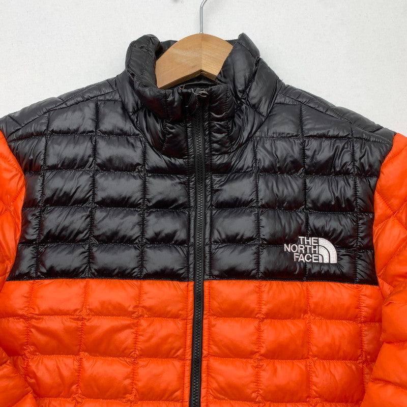 【中古品】【メンズ】 THE NORTH FACE ザ・ノースフェイス THERMOBALL ECO JACKET 中綿ジャケット アウター ブルゾン ブランド 古着 144-260505-gm-30-fuz サイズ：S カラー：オレンジ ブラック 万代Net店