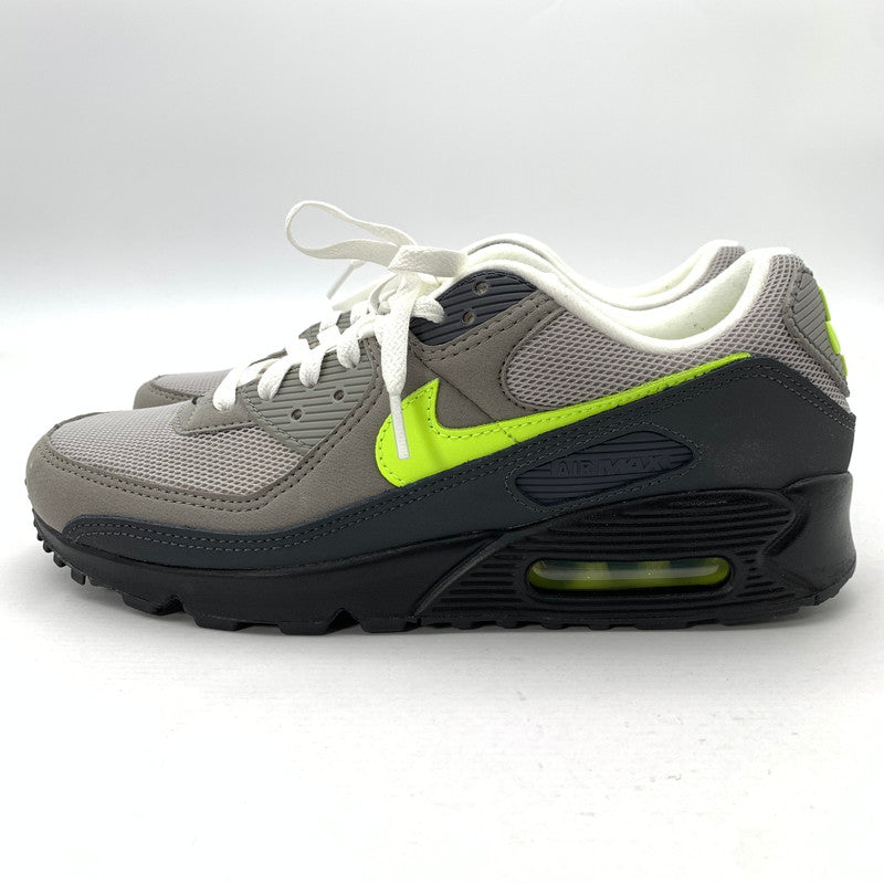 【中古品】【メンズ】 NIKE ナイキ IQ0289-010 AIR MAX 90 NEON YELLLOW エアマックス 90 スニーカー シューズ 靴 160-260506-gm-08-fuz サイズ：27cm カラー：グレー イエロー 万代Net店