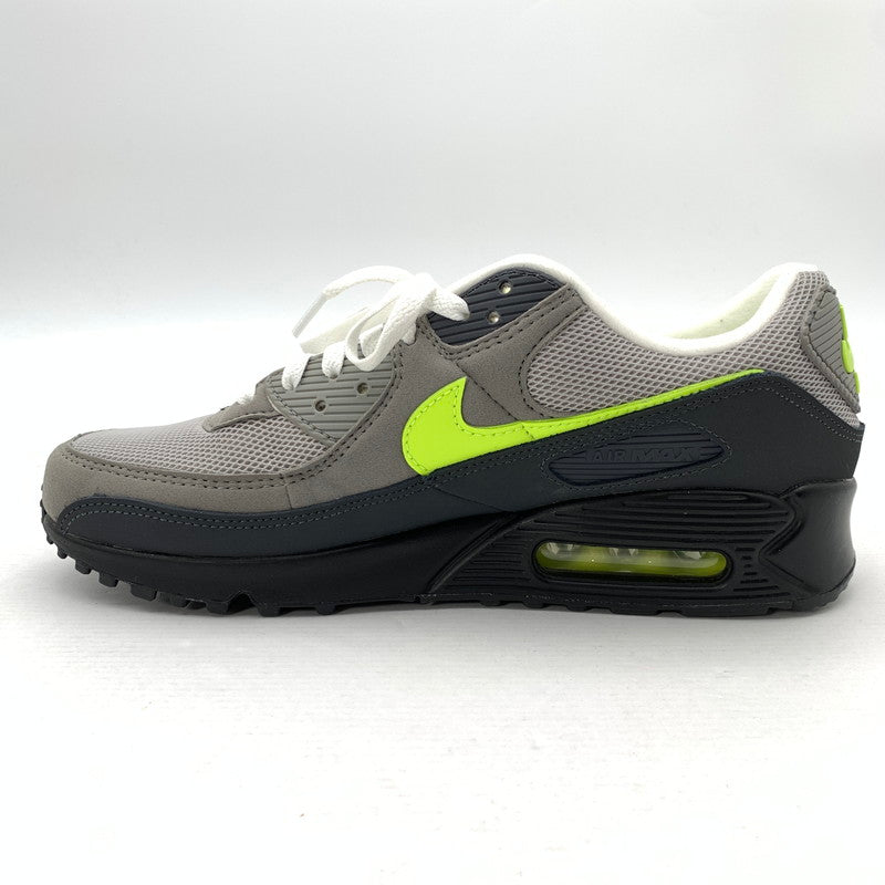 【中古品】【メンズ】 NIKE ナイキ IQ0289-010 AIR MAX 90 NEON YELLLOW エアマックス 90 スニーカー シューズ 靴 160-260506-gm-08-fuz サイズ：27cm カラー：グレー イエロー 万代Net店