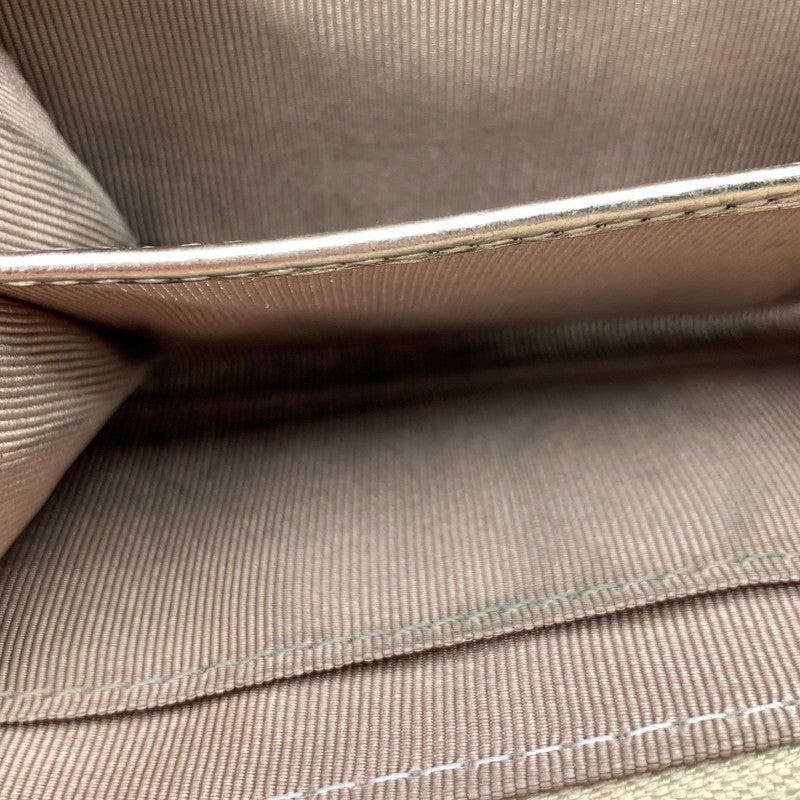 【中古品】【レディース】 GIANNI CHIARINI ジャンニキャリーニ 3つ折り財布 ブランド ウォレット 200-260505-gm-33-fuz カラー：シャンパンゴールド 万代Net店