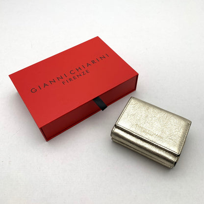 【中古品】【レディース】 GIANNI CHIARINI ジャンニキャリーニ 3つ折り財布 ブランド ウォレット 200-260505-gm-33-fuz カラー：シャンパンゴールド 万代Net店