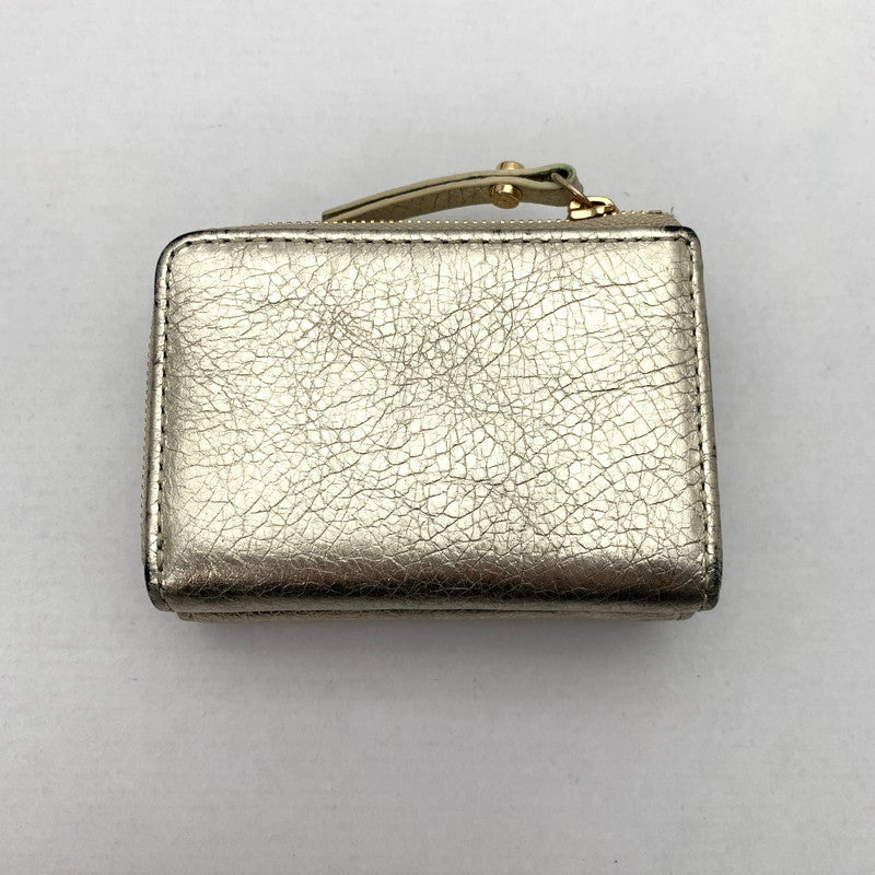 【中古品】【レディース】 GIANNI CHIARINI ジャンニキャリーニ 3つ折り財布 ブランド ウォレット 200-260505-gm-33-fuz カラー：シャンパンゴールド 万代Net店
