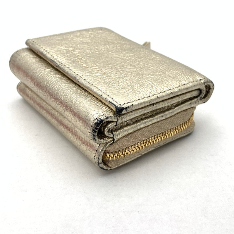 【中古品】【レディース】 GIANNI CHIARINI ジャンニキャリーニ 3つ折り財布 ブランド ウォレット 200-260505-gm-33-fuz カラー：シャンパンゴールド 万代Net店