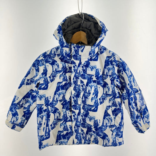 【中古品】【キッズ】 JOY RIDE ジョイライド キッズ用 スキースノーボードウェア ウェア アウター 上着 ※汚れあり 127-261022-io-04-fuz サイズ：110 カラー：ブルーホワイト 万代Net店