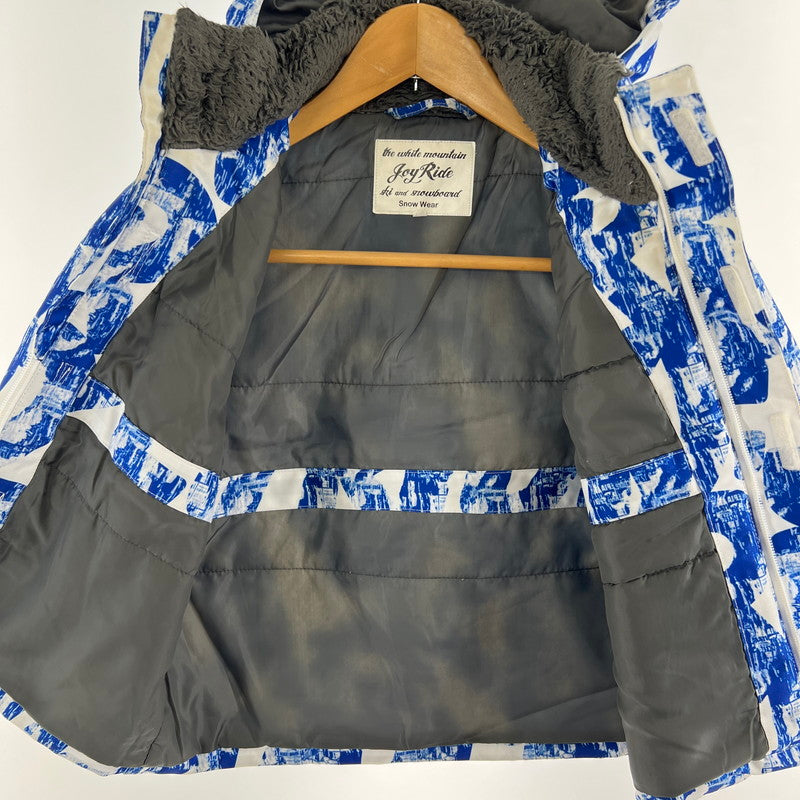 【中古品】【キッズ】 JOY RIDE ジョイライド キッズ用 スキースノーボードウェア ウェア アウター 上着 ※汚れあり 127-261022-io-04-fuz サイズ：110 カラー：ブルーホワイト 万代Net店