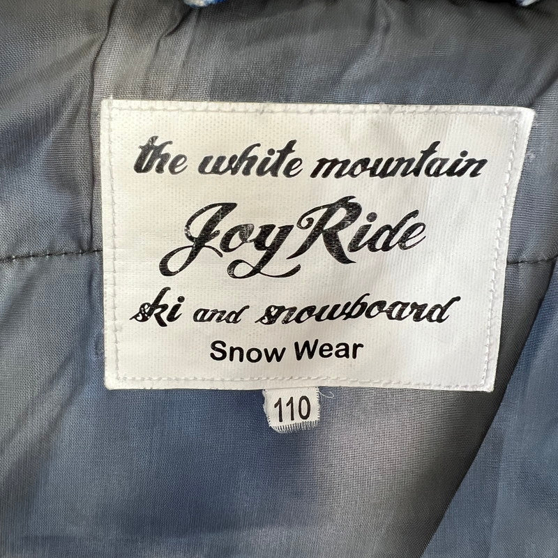【中古品】【キッズ】 JOY RIDE ジョイライド キッズ用 スキースノーボードウェア ウェア アウター 上着 ※汚れあり 127-261022-io-04-fuz サイズ：110 カラー：ブルーホワイト 万代Net店