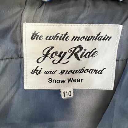 【中古品】【キッズ】 JOY RIDE ジョイライド キッズ用 スキースノーボードウェア ウェア アウター 上着 ※汚れあり 127-261022-io-04-fuz サイズ：110 カラー：ブルーホワイト 万代Net店