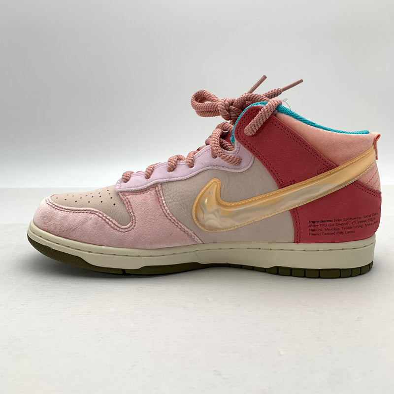 【中古美品】【メンズ】 Social Status × Nike ソーシャルステータス×ナイキ DJ1173-600 DUNK MID "Strawberry Milk" ダンク スニーカー シューズ 靴 160-260506-gm-04-fuz サイズ：28.5cm カラー：ピンク 万代Net店
