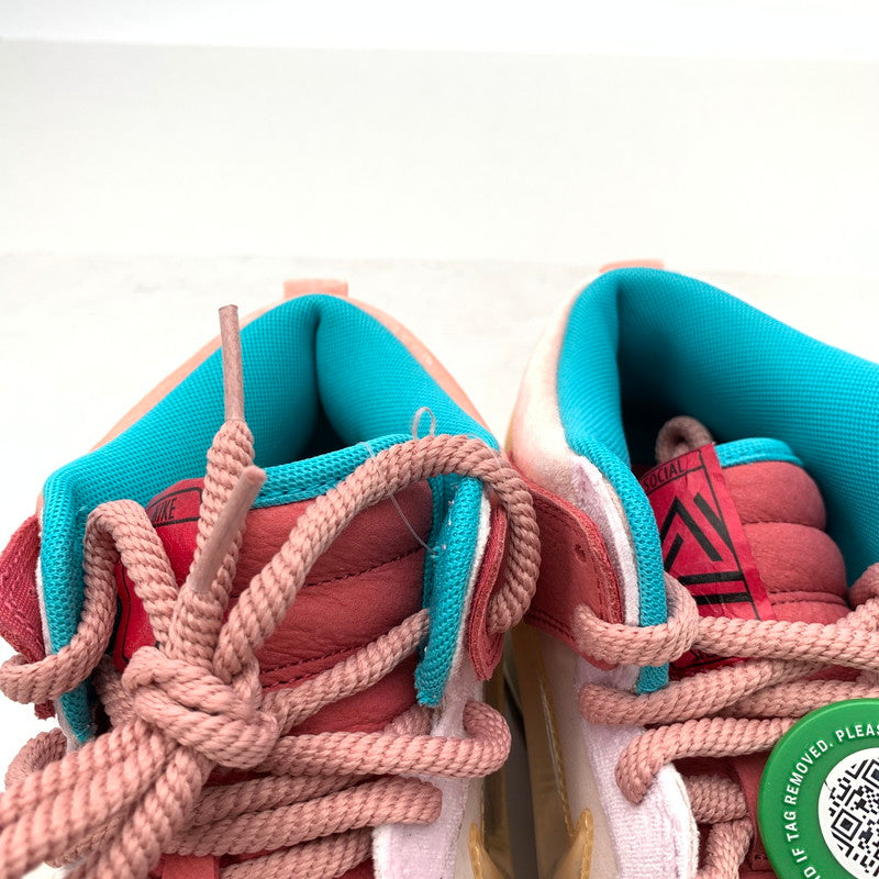 【中古美品】【メンズ】 Social Status × Nike ソーシャルステータス×ナイキ DJ1173-600 DUNK MID "Strawberry Milk" ダンク スニーカー シューズ 靴 160-260506-gm-04-fuz サイズ：28.5cm カラー：ピンク 万代Net店