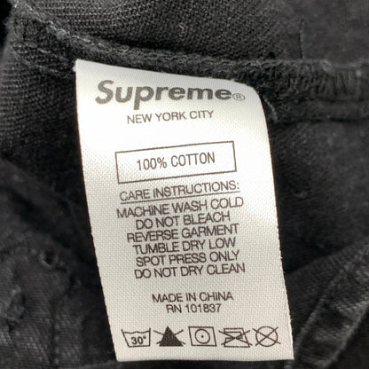 【中古品】【メンズ】 SUPREME シュプリーム 19SS PATCHES BASEBALL SHIRT ベースボールシャツ 半袖シャツ ブランド 古着 オーバーサイズ 149-260506-gm-18-fuz サイズ：L カラー：ブラック 万代Net店
