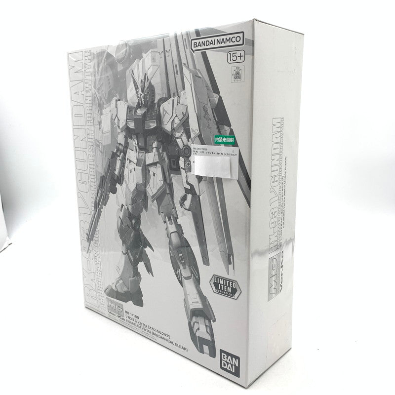 【中古美品】 内装未開封 MG 1/100スケール νガンダム Ver.Ka［メカニカルクリア］ プラモデル プラモ 058-260528-io-13-fuzh 万代Net店
