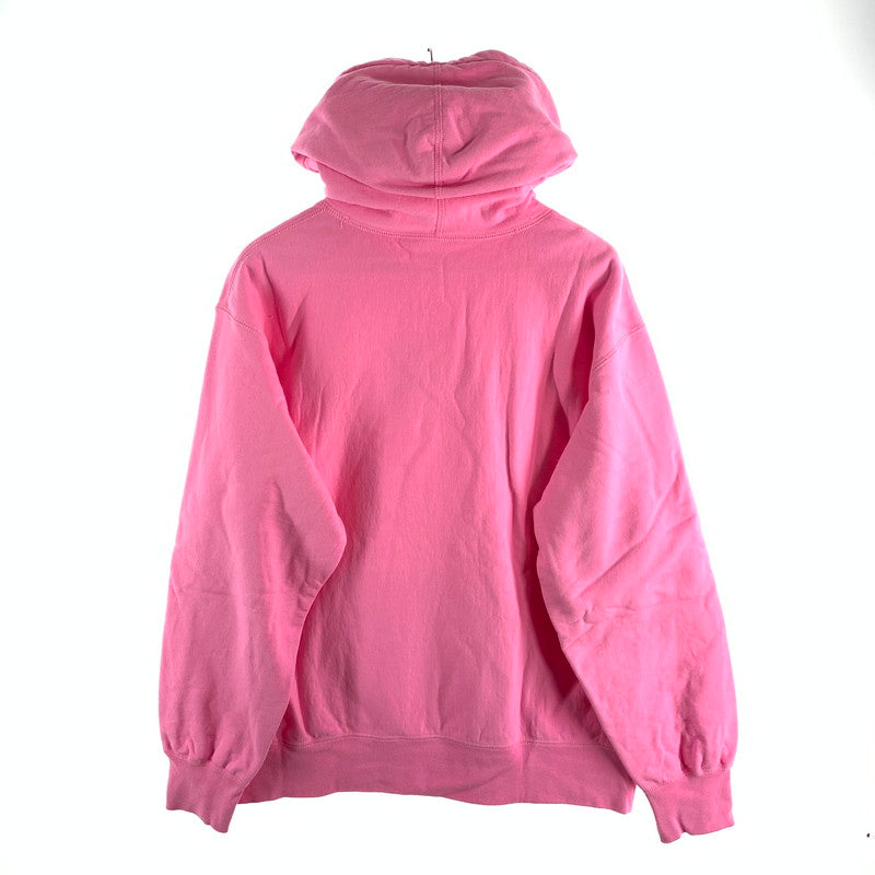 【中古品】【メンズ】 BOX LOGO HOODED SWEATSHIRT ボックスロゴ パーカー フーディー ブランド 古着 149-260505-gm-13-fuz サイズ：M カラー：ピンク 万代Net店
