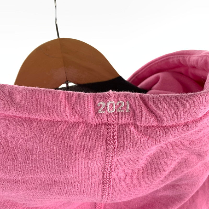 【中古品】【メンズ】 BOX LOGO HOODED SWEATSHIRT ボックスロゴ パーカー フーディー ブランド 古着 149-260505-gm-13-fuz サイズ：M カラー：ピンク 万代Net店