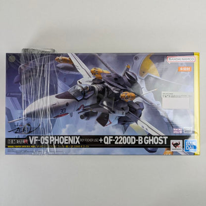 【中古美品】 未開封 HI-METAL R マクロスゼロ VF-0S フェニックス(ロイ・フォッカー機) + QF-2200D-B ゴースト プラモデル 057-260530-vt-06-fuzh 万代Net店