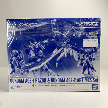 【中古美品】 HG 機動戦士ガンダムAGE-1 レイザー＆ガンダムAGE-2 アルティメスセット プラモデル ガンプラ 058-260714-mh-22-fuzh 万代Net店