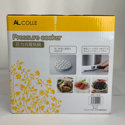 【中古美品】 アルファックス・コイズミ APC-T19 電気圧力鍋 ALCOLLE Pressure coocker キッチン用品 箱傷みあり 098-260529-io-21-fuz 万代Net店