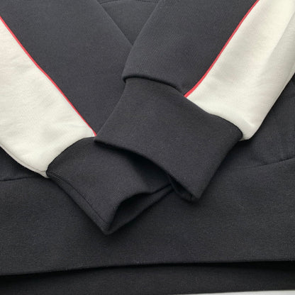 【中古品】【メンズ】 MONCLER×PALM ANGELS モンクレール×パームエンジェルス HOODIE MIT WAPPEN パーカー フーディー ブランド 古着 141-260506-gm-23-fuz サイズ：M カラー：ブラック 万代Net店