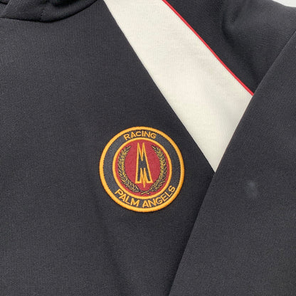 【中古品】【メンズ】 MONCLER×PALM ANGELS モンクレール×パームエンジェルス HOODIE MIT WAPPEN パーカー フーディー ブランド 古着 141-260506-gm-23-fuz サイズ：M カラー：ブラック 万代Net店