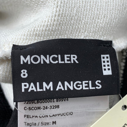 【中古品】【メンズ】 MONCLER×PALM ANGELS モンクレール×パームエンジェルス HOODIE MIT WAPPEN パーカー フーディー ブランド 古着 141-260506-gm-23-fuz サイズ：M カラー：ブラック 万代Net店